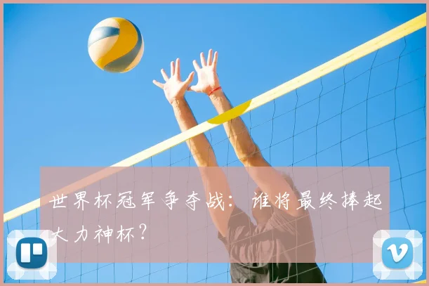 世界杯冠军争夺战:谁将最终捧起大力神杯?